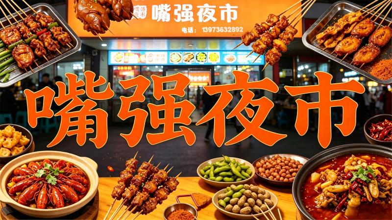 嘴强夜市官方网站正式开通！30年烟火传承